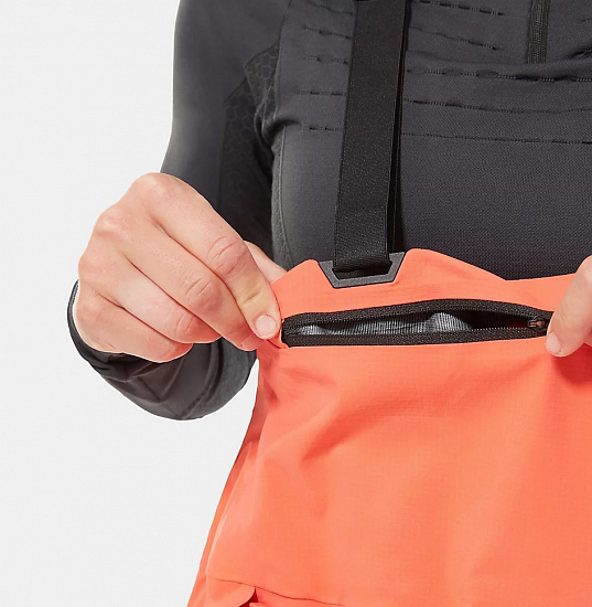 Брюки женские The North Face Purist Bib Radiant Orange - Фото 7 большая