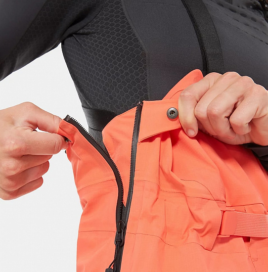 Брюки женские The North Face Purist Bib Radiant Orange - Фото 8 большая