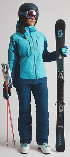 Брюки женские Scott Ultimate DRX Majolica Blue - Фото 3 большая