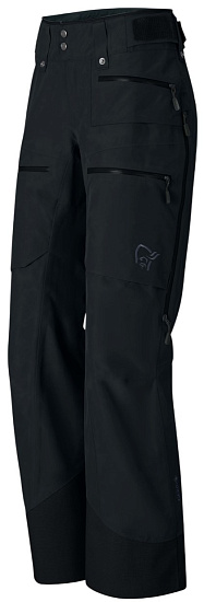 Брюки женские Norrona Lofoten Gore-Tex Insulated Caviar Black - Фото 6 большая