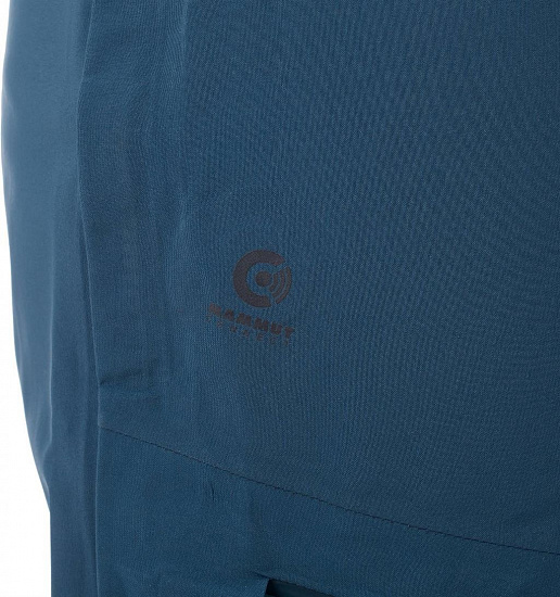 Брюки женские Mammut Alvier HS Soft Bib Wing Teal - Фото 11 большая