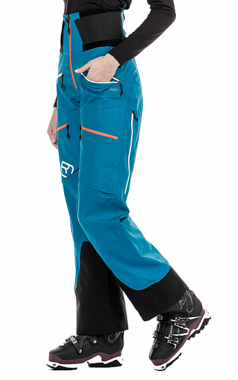 Брюки женские Ortovox 3L Guardian Shell Blue Sea - Фото 4 большая