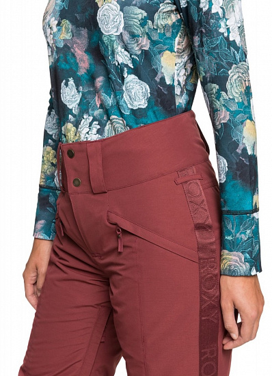 Брюки женские Roxy Spiral Oxblood Red - Фото 4 большая