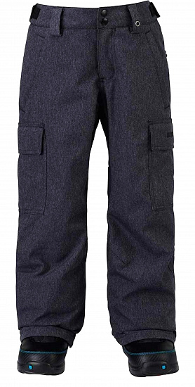 Брюки детские Burton Boys Exile Cargo Denim - Фото 1 большая