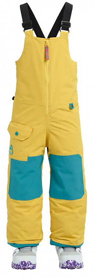 Брюки детские Burton Ms Maven Bib Sun Glow - Фото 1 большая