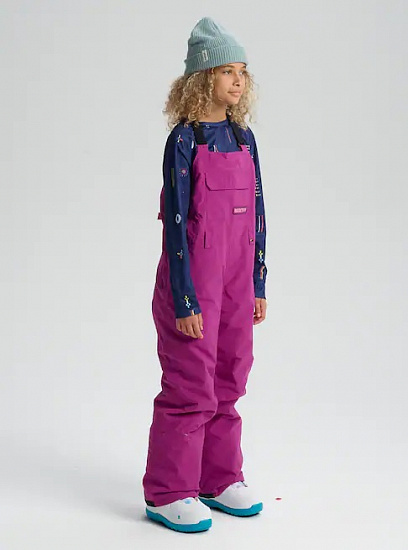 Брюки детские Burton Skylar Bib Grapeseed - Фото 4 большая