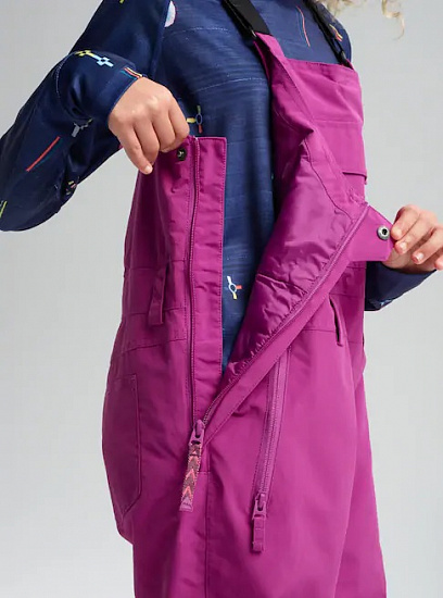 Брюки детские Burton Skylar Bib Grapeseed - Фото 6 большая