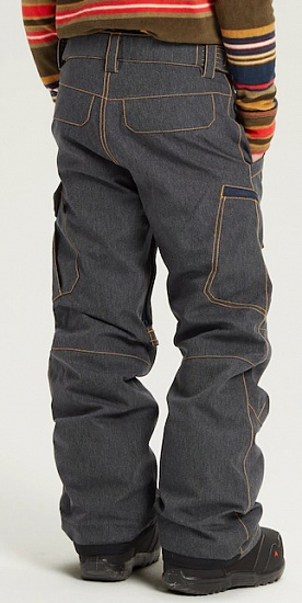 Брюки детские Burton Exile Cargo Denim - Фото 3 большая