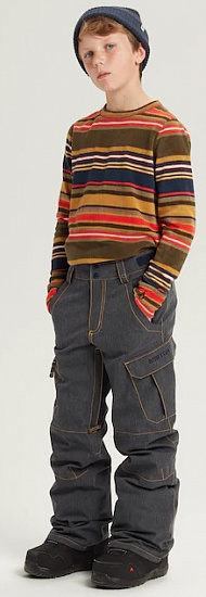 Брюки детские Burton Exile Cargo Denim - Фото 4 большая