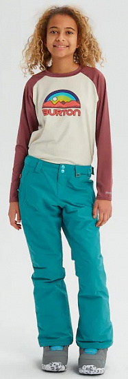 Брюки детские Burton Sweetart Green-Blue Slate - Фото 4 большая