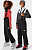 Брюки детские The North Face Snowquest Suspender Plus Tnf Black/Tnf White - Фото 3 малая