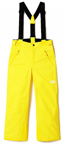 Брюки детские The North Face Snowquest Suspender Plus Lightning Yellow - Фото 1 большая