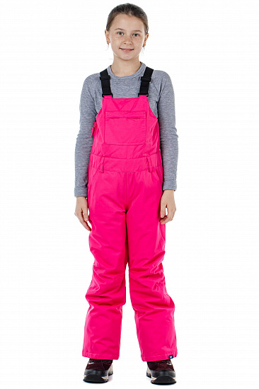 Брюки детские Roxy Non Stop Bib Beetroot Pink - Фото 8 большая
