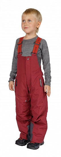 Брюки детские Marmot Boy's Rosco Bib Madder Red - Фото 4 большая