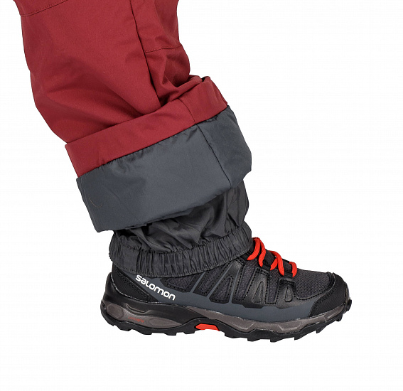 Брюки детские Marmot Boy's Rosco Bib Madder Red - Фото 6 большая