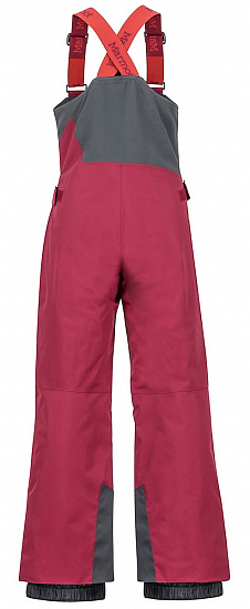Брюки детские Marmot Boy's Rosco Bib Madder Red - Фото 2 большая