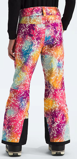Брюки детские The North Face Freedom Insulated Girl’s Radiant Poppy Blowin Wind Print - Фото 3 большая