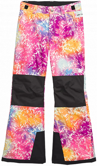 Брюки детские The North Face Freedom Insulated Girl’s Radiant Poppy Blowin Wind Print - Фото 1 большая