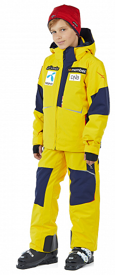 Брюки детские Phenix Norway Alpine Team Jr. FZ Salopette GY - Фото 2 большая