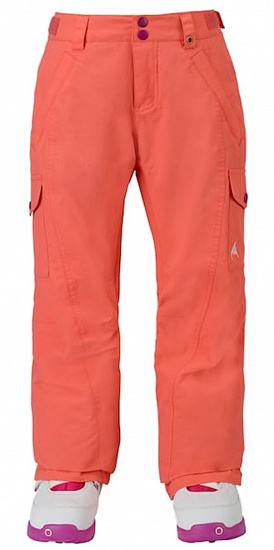 Брюки детские Burton Girls Elite Cargo Georgia Peach - Фото 1 большая