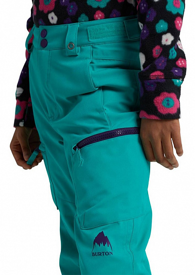 Брюки детские Burton Exile Cargo Dynasty Green - Фото 6 большая