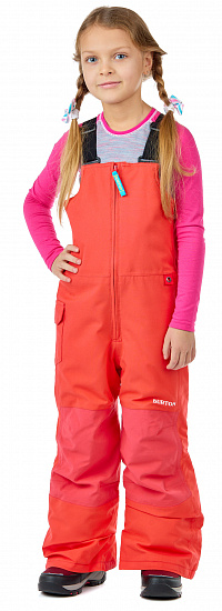 Полукомбинезон детский Burton Maven Bib Hibiscus Pink - Фото 2 большая