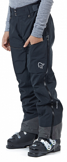Брюки детские Norrona Lofoten Gore-Tex PrimaLoft Caviar - Фото 9 большая