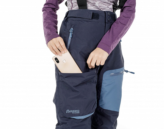 Брюки детские Bergans Knyken Ins Dk Navy/Fogblue - Фото 8 большая