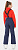 Брюки детские The North Face Snowquest Suspender Plus Montague Blue - Фото 5 малая