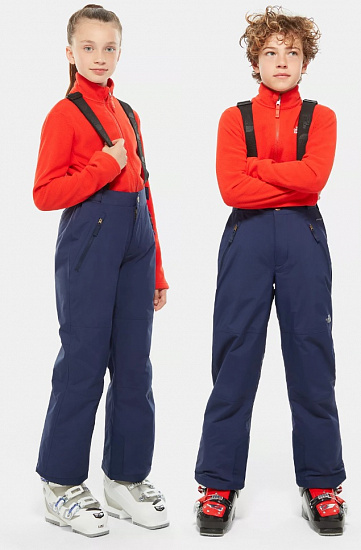 Брюки детские The North Face Snowquest Suspender Plus Montague Blue - Фото 3 большая
