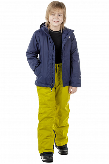 Брюки детские The North Face Snowquest Suspender Plus Citro Green - Фото 3 большая