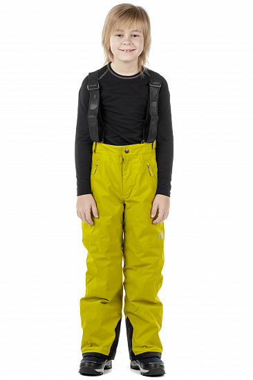Брюки детские The North Face Snowquest Suspender Plus Citro Green - Фото 4 большая