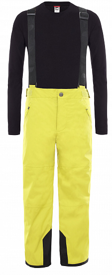 Брюки детские The North Face Snowquest Suspender Plus Citro Green - Фото 1 большая