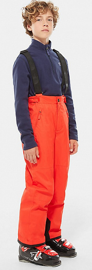 Брюки детские The North Face Snowquest Suspender Plus Fiery Red - Фото 4 большая