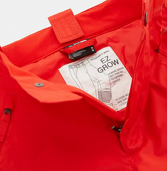 Брюки детские The North Face Snowquest Suspender Plus Fiery Red - Фото 9 большая
