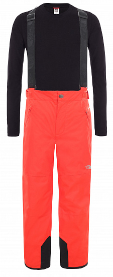 Брюки детские The North Face Snowquest Suspender Plus Fiery Red - Фото 1 большая