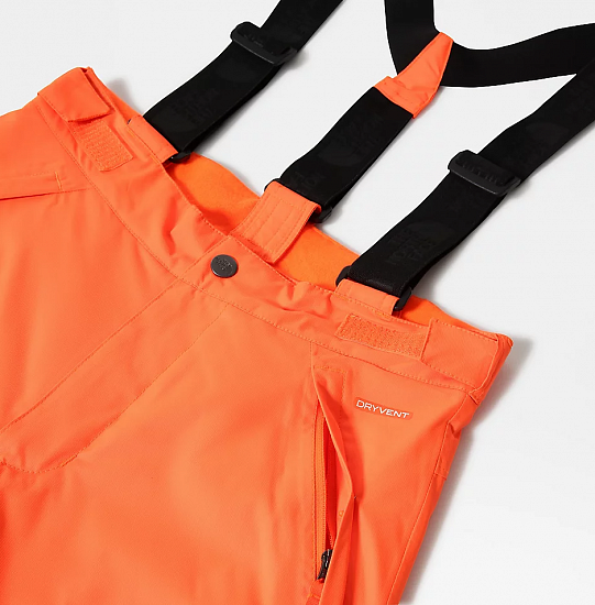 Брюки детские The North Face Snowquest Suspender Power Orange - Фото 7 большая