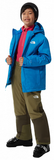 Брюки детские The North Face Snowquest Suspender Burnt Olive Green - Фото 6 большая