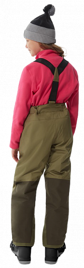 Брюки детские The North Face Snowquest Suspender Burnt Olive Green - Фото 7 большая