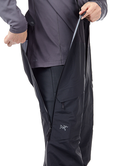Брюки мужские Arcteryx Sabre Lt Bib Black - Фото 7 большая