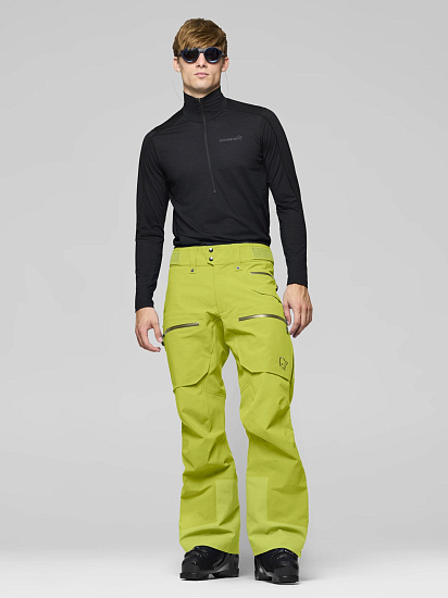 Брюки мужские Norrona Lofoten Gtx Pro Dark Citron - Фото 5 большая