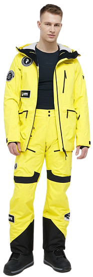 Брюки мужские Peak Performance Vertixs 2L Patch Citrine/Black - Фото 7 большая
