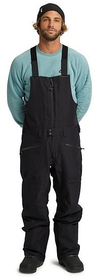 Полукомбинезон мужской Burton Gore-Tex Reserve Bib True Black - Фото 2 большая