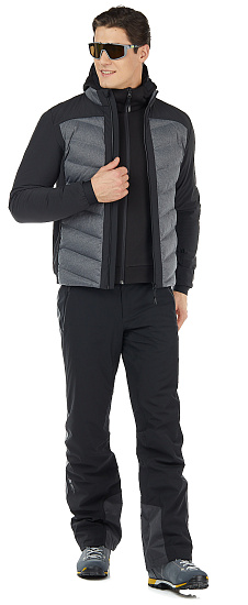 Брюки мужские Mountain Force Limit Striped Black/Black Melange - Фото 4 большая