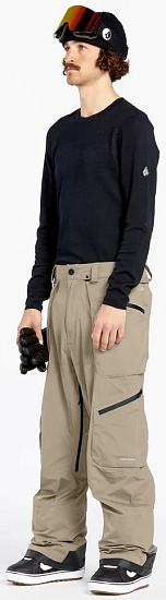 Брюки мужские Volcom Guch Stretch Gore Chestnut Brown - Фото 3 большая