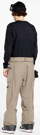 Брюки мужские Volcom Guch Stretch Gore Chestnut Brown - Фото 4 большая