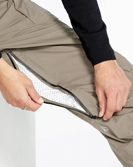 Брюки мужские Volcom Guch Stretch Gore Chestnut Brown - Фото 8 большая