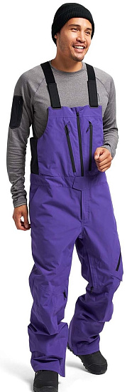 Брюки мужские Burton Ak Gore Cyclic Bib Prism Violet - Фото 2 большая