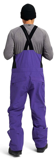 Брюки мужские Burton Ak Gore Cyclic Bib Prism Violet - Фото 3 большая