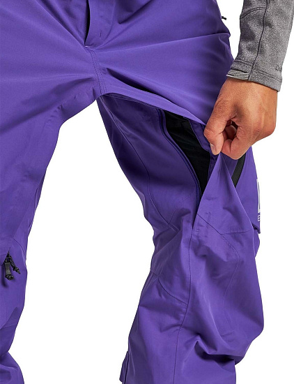 Брюки мужские Burton Ak Gore Cyclic Bib Prism Violet - Фото 5 большая